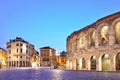 VERONA, ITALY - MAY, 2017: The amphitheatre, completed in 30AD,