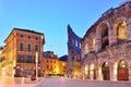 VERONA, ITALY - MAY, 2017: The amphitheatre, completed in 30AD,