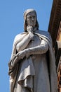Dante Alighieri Statue at Piazza dei Signori in Verona Royalty Free Stock Photo