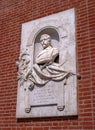 Verona, Italy - 06 May 2018: The memorable bas-relief dedicated to Benedetto Cairoli on the building, located on