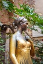 Juliet staue near Juliet Capulet house. Verona. Italy