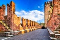 Verona, Italy - Ponte Scaligero Royalty Free Stock Photo
