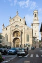The main fasade of the Duomo Cattedrale di S. Maria Matricolare cathedral in Verona, Italy