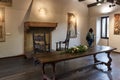 The main hall on the second floor of the Juliet House on Via Cappello in the old part of Verona  city in Italy Royalty Free Stock Photo