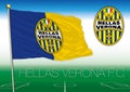 VERONA, ITALY, YEAR 2017 - Serie A football championship, 2017 flag of the Hellas Verona team