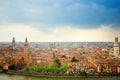 Verona landscape, S. Anastasia and S.Giovanni Royalty Free Stock Photo