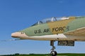 F-100F Super Sabre USAF aircraft jet Royalty Free Stock Photo