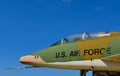 F-100F Super Sabre USAF aircraft jet Royalty Free Stock Photo