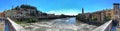 Verona, Ponte Pietra panoramica Royalty Free Stock Photo