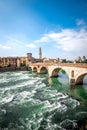 Verona river cityscape, Italy