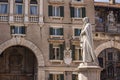 Verona`s Dante statue 3 Royalty Free Stock Photo