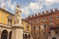 Verona`s Dante statue 5 Royalty Free Stock Photo