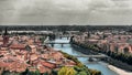 Verona skyline with river Adige Royalty Free Stock Photo