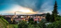 Verona at sunset in Italy Royalty Free Stock Photo