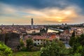 Verona at sunset in Italy Royalty Free Stock Photo
