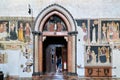 Verona Veneto Italy. The Basilica of Saint Anastasia. The entrance of the Cappella Giusti (Giusti chapel