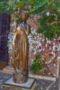 Statue of Juliet in Julietâs House patio Verona Italy Royalty Free Stock Photo