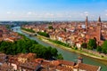 Verona, view of the old town, Italy