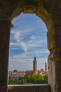 Verona View from roman theater, Italy Royalty Free Stock Photo