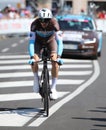 Verona, VR, Italy - June 2, 2019: Cyclist BIDARD FRANCOIS of AG2R Team at Tour of Italy also called Giro d`Italia is a cycling Royalty Free Stock Photo