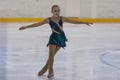 Veronika Ostapenko from Ukraine performs Silver Class III Girls Free Skating Program Royalty Free Stock Photo