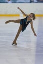 Veronika Ostapenko from Ukraine performs Silver Class III Girls Free Skating Program Royalty Free Stock Photo