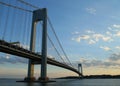 Verrazano Bridge at dusk in New York