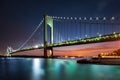 Verrazano-Narrows Bridge at dusk