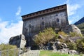 Verres, Aosta Valley, Italy. The ancient castle of Verres Royalty Free Stock Photo