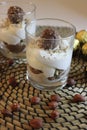 A verrine of chocolate sweetness Royalty Free Stock Photo