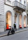 The Versace store in Montenapoleone street, Milan