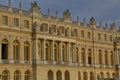 VERSAILLE FRANCE: Chateau de Versailles at sunset with fountain, the estate of Versaille was the home and court of Louis XIV, Fr