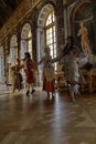 VERSAILLE FRANCE: Historical reenactors at the Chateau de Versailles, the estate of Versaille was the home and court of Louis XIV