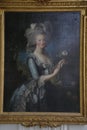 VERSAILLE: Painting Marie Antoinette, Wife of King Louis XVI of France Daughter of Emperor Francis I and Maria Theresa of Austria Royalty Free Stock Photo