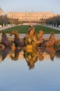 Versailles castle and fountain in France