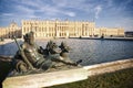 Versailles castle and statue in France Royalty Free Stock Photo