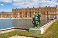 Bronze statue of three cherubs in Versailles Royalty Free Stock Photo