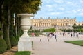 The royal Palace of Versailles near Paris in France on a beautiful summer day Royalty Free Stock Photo