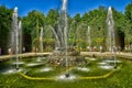 Versailles; France - august 19 2022 : three fountains grove in the castle park