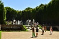 Versailles; France - august 19 2022 : three fountains grove in the castle park