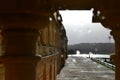 Versailles / France - January 05 2012: View of the building of the Palace of Versailles and the Versailles garden. Royalty Free Stock Photo