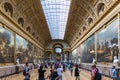Versailles, France - July 7, 2018 : The Battle Gallery in the southern wing of Palace of Versailles, the residence of the sun king