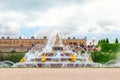 VERSAILLES, FRANCE- JULY 02, 2016 : Latona Fountain Pool, opposite the main building of the Palace of Versailles, created by Sun