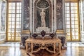 Versailles, France - March 14, 2018: The Hall of Mirrors Galerie des Glaces of the Royal Palace of Versailles in France with