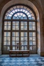 One of the many large windows of the Palace of Versailles