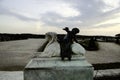 Fountains and sculptures of Versailles in fall Royalty Free Stock Photo