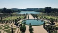 The Versailles garden, view of the typical french garden in the most famous palace in the world, France