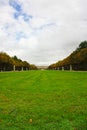 Versailles garden and palace during autumn portrait