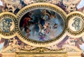 VERSAILLES PARIS, FRANCE - April 18 : Ceiling painting