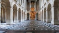 VERSAILLES, PARIS, FRANCE- SEPTEMBER 23, 2015: the royal chapel in the palace of versailles, paris Royalty Free Stock Photo